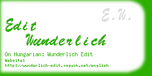 edit wunderlich business card